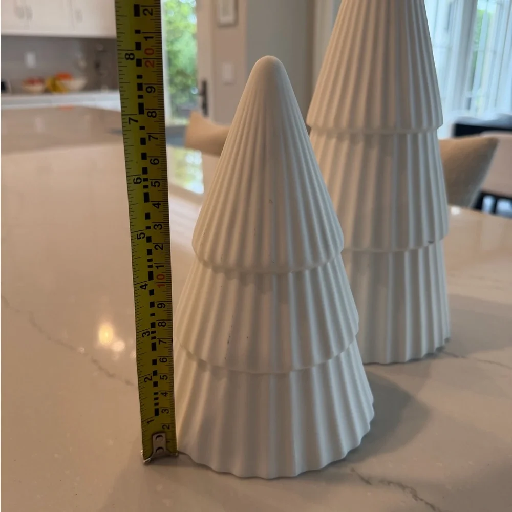 Crate&Barrel White Ceramic Holiday Tree LARGE